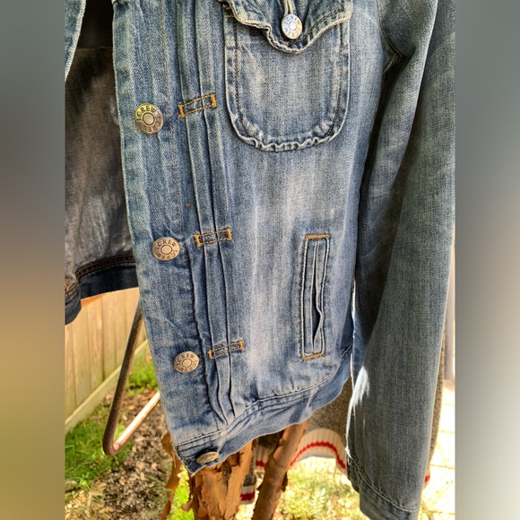 J Crew Denim/Jean jacket Sz. S Pleating Pockets Light Wash - Picture 4 of 11